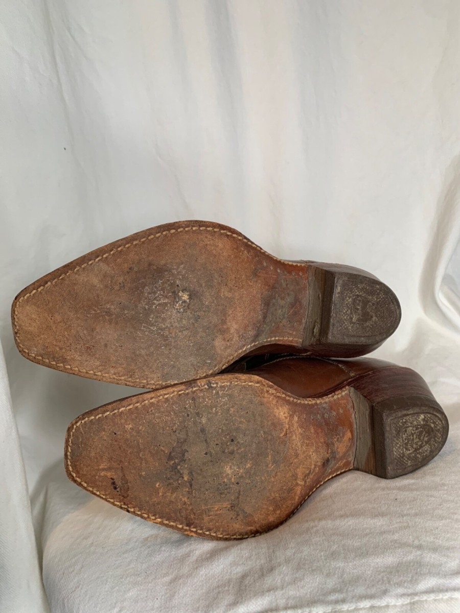 Vintage 50s Acme Hopalong Inlay Cowgirl Cowboy Boots Cassidy Pee