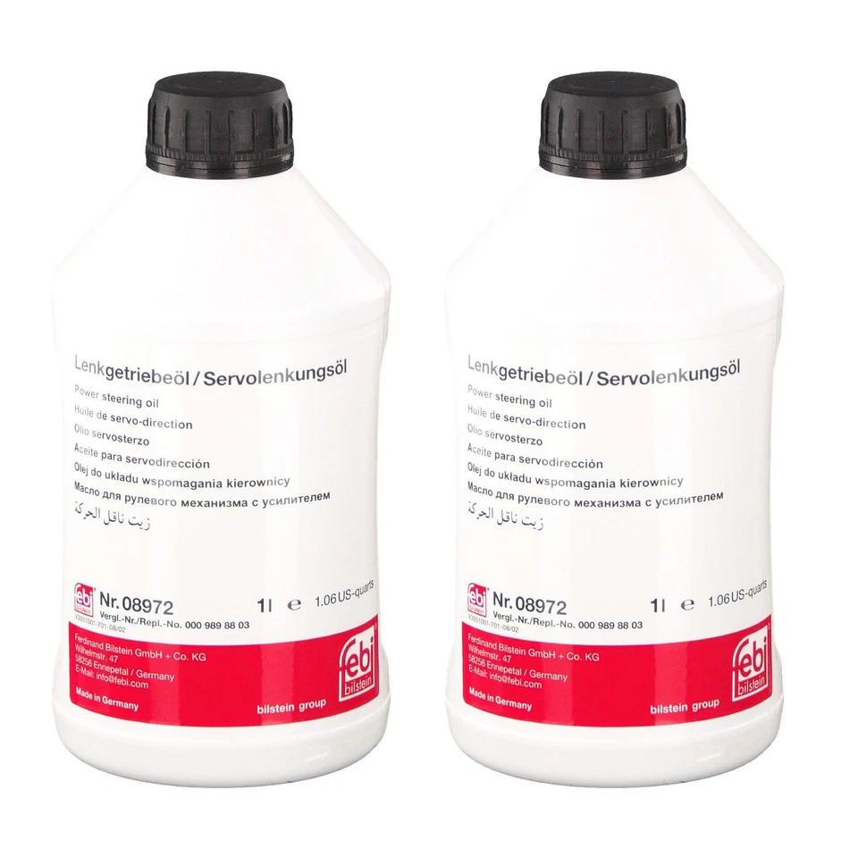 2 件装适用于梅赛德斯 Febi Bilstein 08972 动力转向液 2 Ltr 00098803 — 第 4/4 张图片