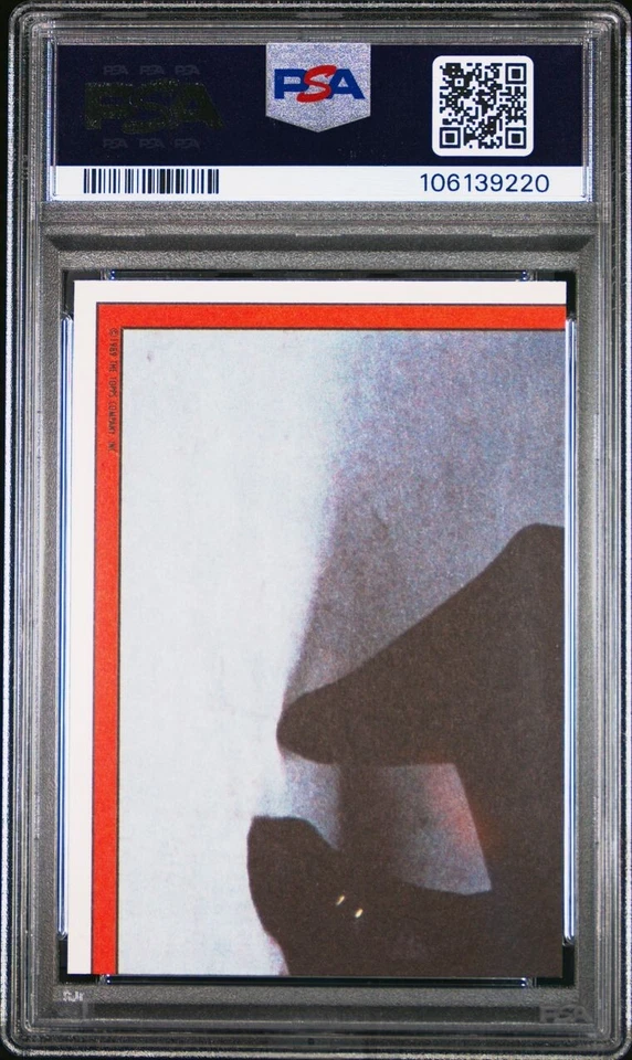 1989 Topps Batman The Movie Stickers #32 PSA 9 Mint Concept Design Caped Crusade - Image 2 of 3