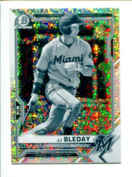 2021 Bowman Chrome Black & White Mini-Diamond Refractor #BCP-20  JJ Bleday ⚾