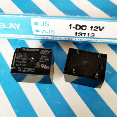 1pc MATSUSHITA JS1-12V JS1-12V -F Power Relay 12VDC 5Pin 10A 125VAC