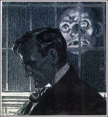 Sherlock Holmes Wisteria Lodge Frederic Dorr Steele 1908 Gothic Art Print
