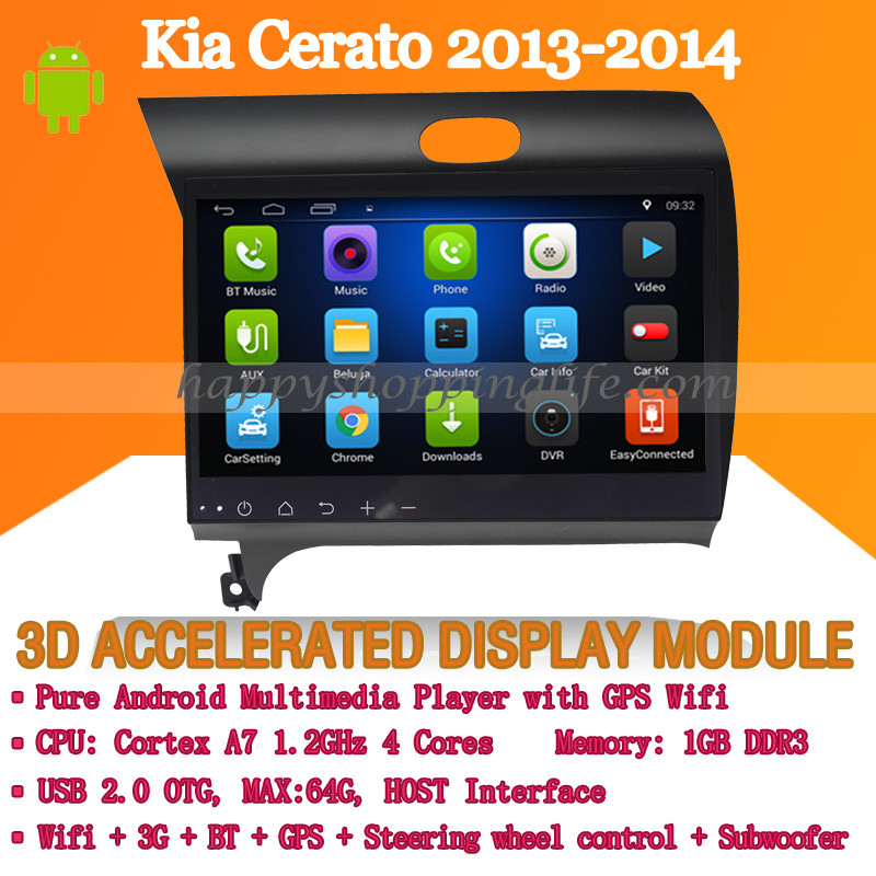 Car Stereo for Kia Cerato 2013-2014 Auto Radio DVD GPS Navigation Wifi