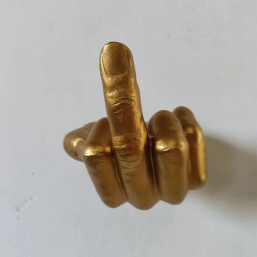 Middle Finger Toilet Paper Holder,Symbol of Defiance Fun 3D PriFZing Wall MouVH - Picture 3 of 12