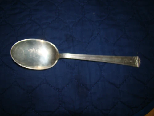 INTERNATIONAL TRIANON STERLING SILVER TABLESPOON MONOGRAM L