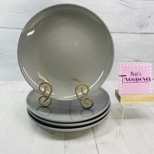 Project 62 Target AVESTA Glossy Gray Stoneware Smooth Coupe Dinner Plates Set 4