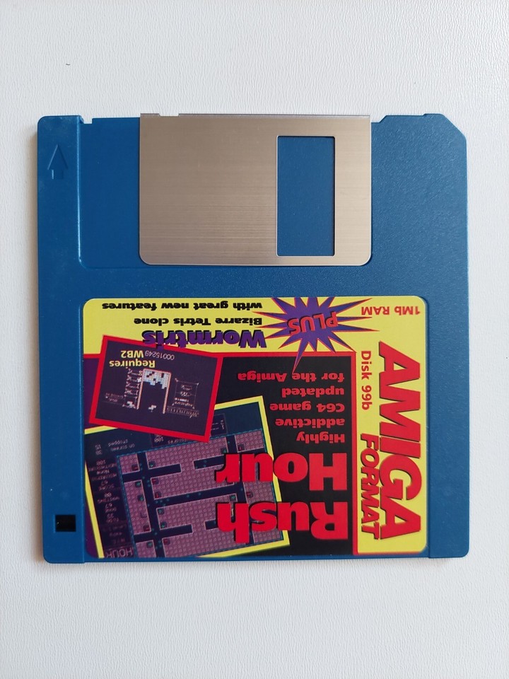 Retro Computer Game Amiga Floppy Disk Rush Hour Amiga Gaming eBay