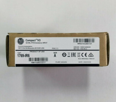 New Original Factory Sealed 1769-IR6 SER A CompactLogix 6 Pt RTD Module 1769IR6