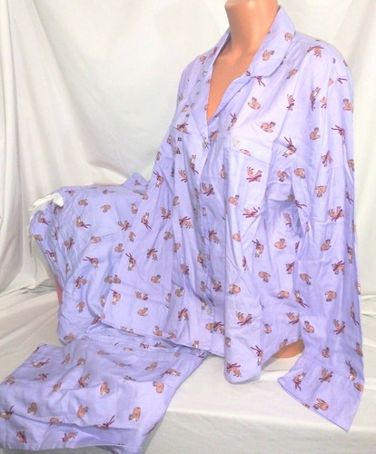 Victorias Secret DREAMER PURPLE FOX FLANNEL Pajama Set Pajamas NWT S - Picture 3 of 5