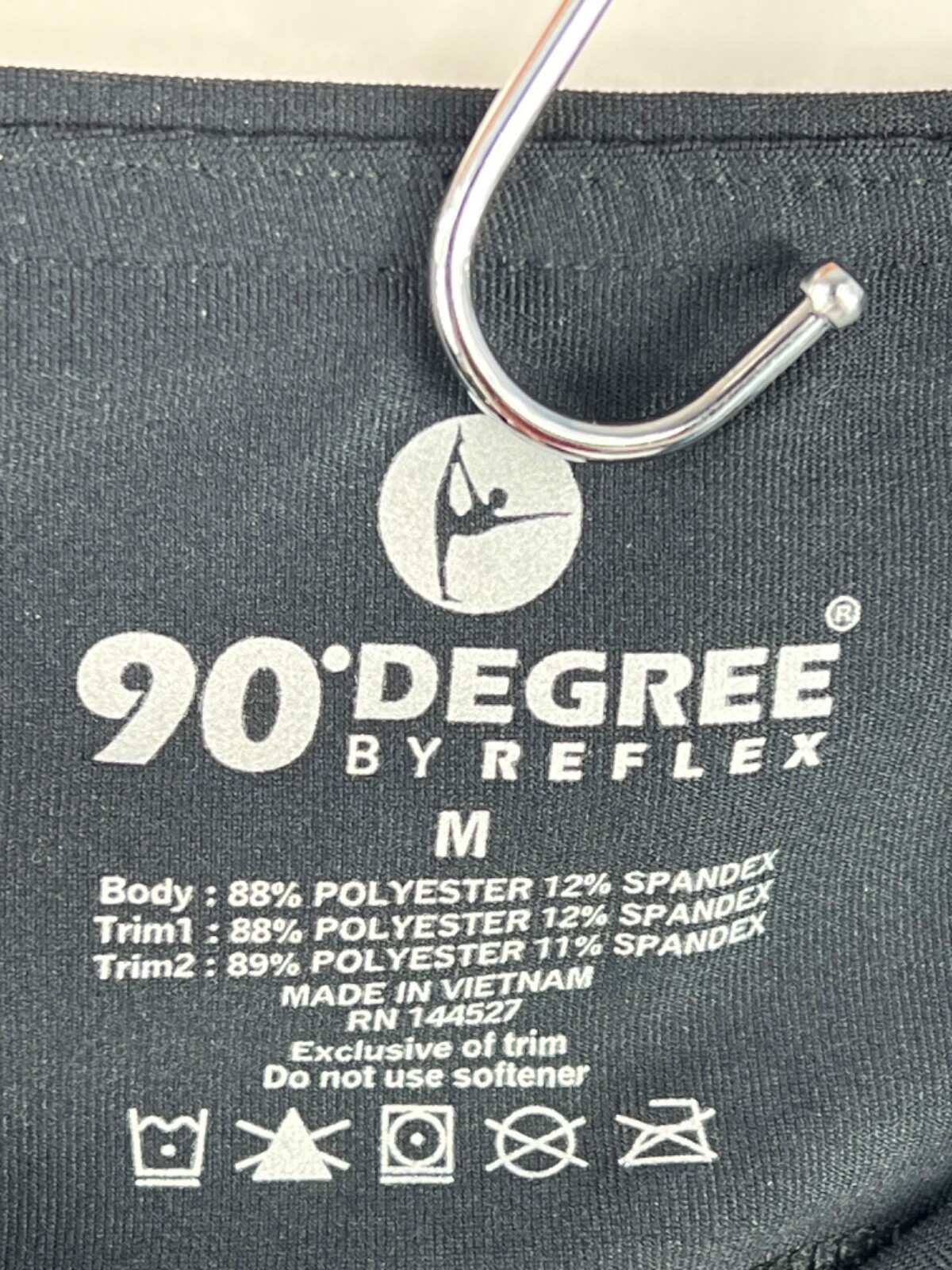 NWT 90 Degree by Reflex Leggings Women's Sz M Black High-Rise Inside Pocket