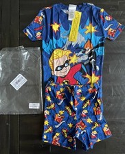 Disney Youth Teen Kids Boys Size 10 Sleepwear Pajama Set PJs shorts Incredibles