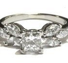 GSI certified 14k white gold 1.32ct princess diamond engagement ring 3.9g size 6 — photo 2