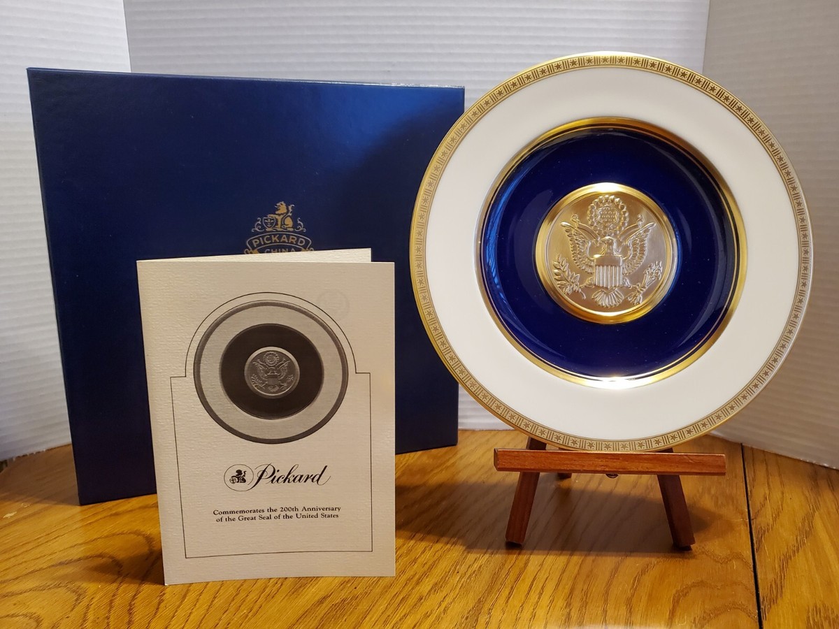 Pickard プレート　 The Great Seal of the US 1982 PICKARD GREAT SEAL OF US 200th COMMEMORATIVE PLATE & BOX