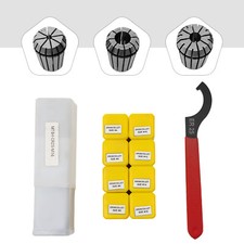 Spannzangenfutter MK4 ER25 M16 mit 8tlg. ER25 Spannzange Satz (4-16mm) Werkzeug