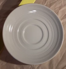 Lot of 1 White Royal Porcelain Thailand Bread Butter Side Plate 6 Inch Many Ribs