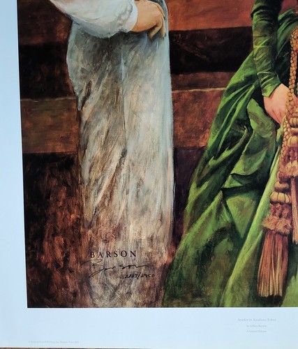 Scarlett In Southern Velvet Green Curtain Dress by Jeffrey Barson - Picture 2 of 3