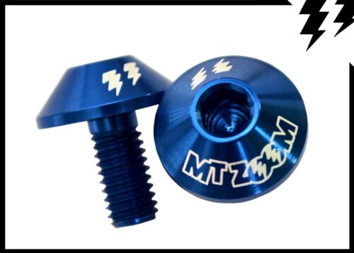 MT ZOOM SHROOM BOTTLE CAGE BOLTS x2 red orange silver, black, racing green, blue - Picture 8 of 9