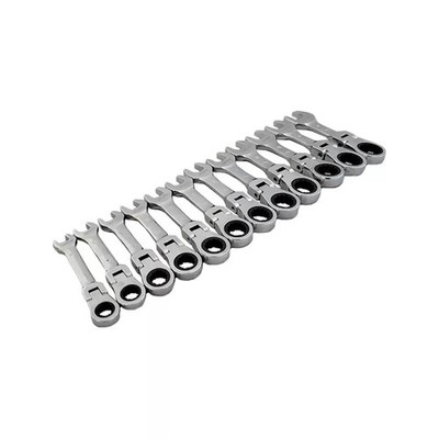 Mini Ratschenringschlüssel-Satz extra kurz 8 - 19 mm 12-tlg.