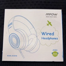 MPOW, CH6S Model BH297B Wired Headphones 