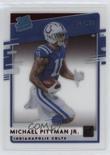 2020 Chronicles Clearly Donruss Rated Rookie Red /199 Michael Pittman Jr c2t
