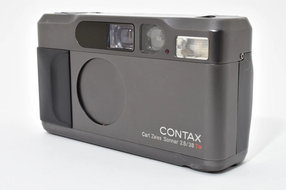 Tested MINT] Contax T2 Titan Black Point & Shoot Film Camera w/film From JAPAN - Image 4 of 4
