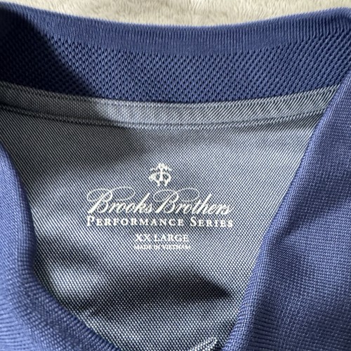 Polo Brooks Brothers uomo taglia XXL serie Performance blu
