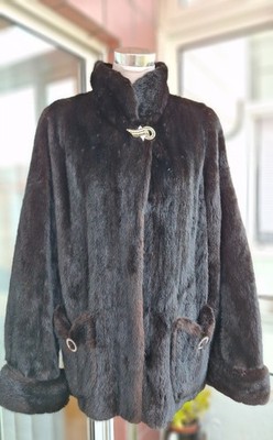 Genuine NERZ MINK НОРКА fur coat  ./299/