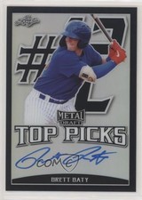 2019 Leaf Metal Draft Top Picks Black 6/15 Brett Baty #TP-BB2 Auto o7m