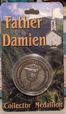 Molokai Hawaii Father Damien Collectors Medallion Coin - Saint Damien Canonized