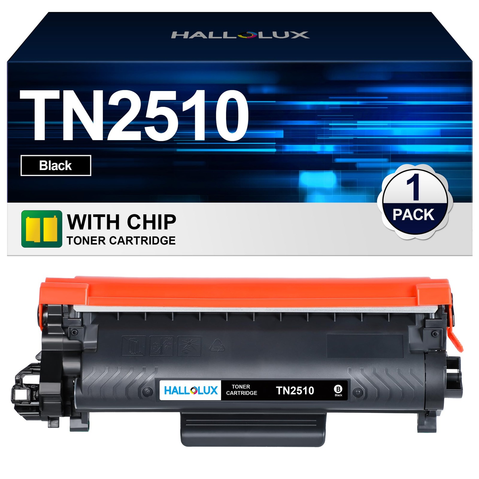 Toner compatible TN-2510 aux pigments de haute densité pour documents officiels