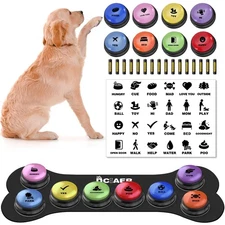 Dog Buttons for Communication,Talking Buttons for Dogs,8 Recordable Sound But...