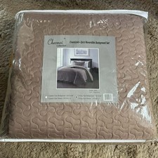 Chezmoi collection 3 piece reversible quilt set KING size