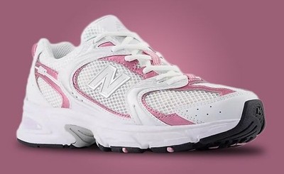 New Balance サッカーシューズ ホワイト/ピンク New Balance 530 White Pink Sugar Men's White & Pink Sports Sneaker