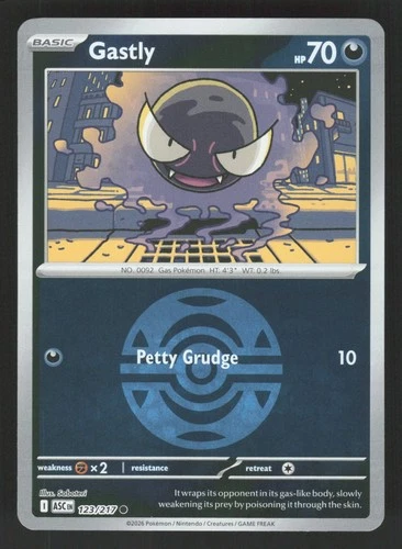 Gastly 123/217 Dusk Ball Pokemon TCG ME: Ascended Heroes NM