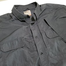 5.11 Tactical Mens XL Taclite Pro Short Sleeve Vented Shirt 71175 Black