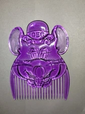 Vintage Chuck E. Cheese Theatre Purple Toy 3.5" Comb Prize 