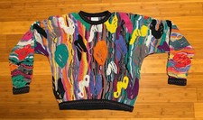 Vintage COOGI Australia Multicolor Balloons 3D Textured Knit Sweater X Large