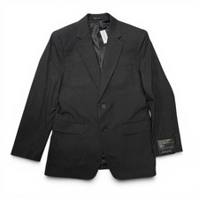 Banana Republic Mens Wrinkle-Resist Tailored Fit Blazer Charcoal Grey 38S NEW