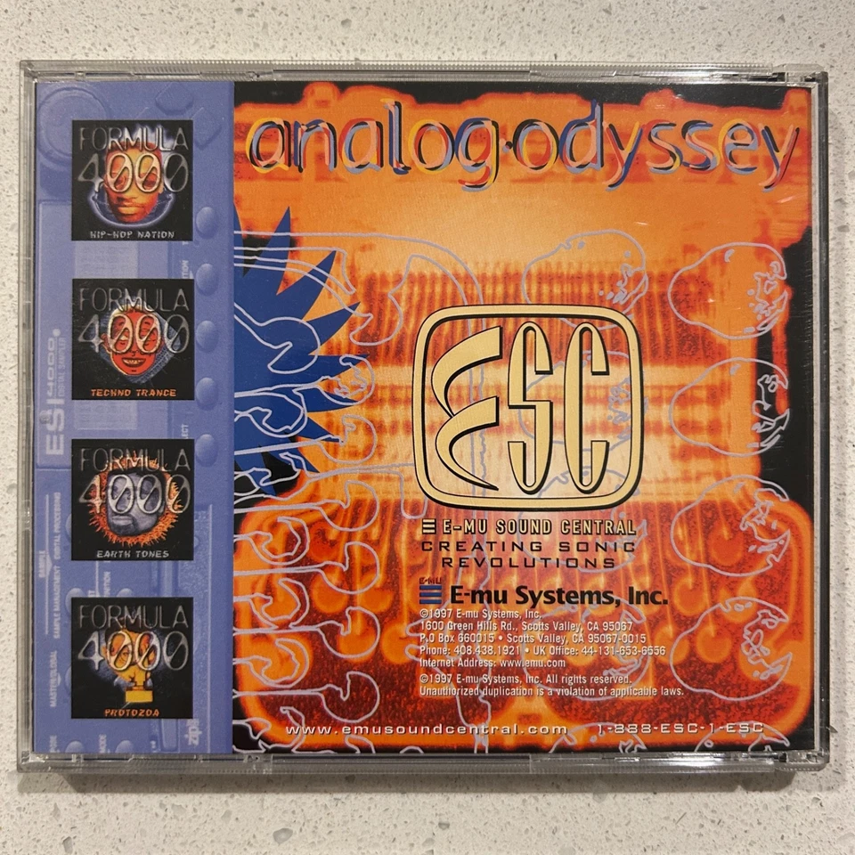 E-MU Sound Central - Formula 4000 Analog Odyssey - Sample CD [ESC-5302]  1997 - Image 2 of 4