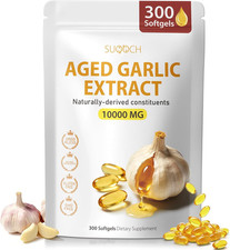 Aged Garlic Extract - 300 Count 10000Mg Aged Garlic Supplements for Daily Wellne