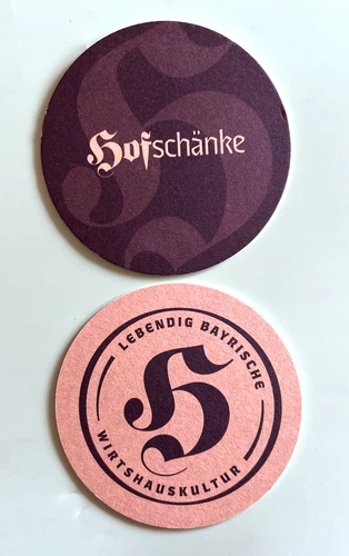 Beer mat - coaster, Hofschänke in Bad Füssing / Lower Bavaria #2321#