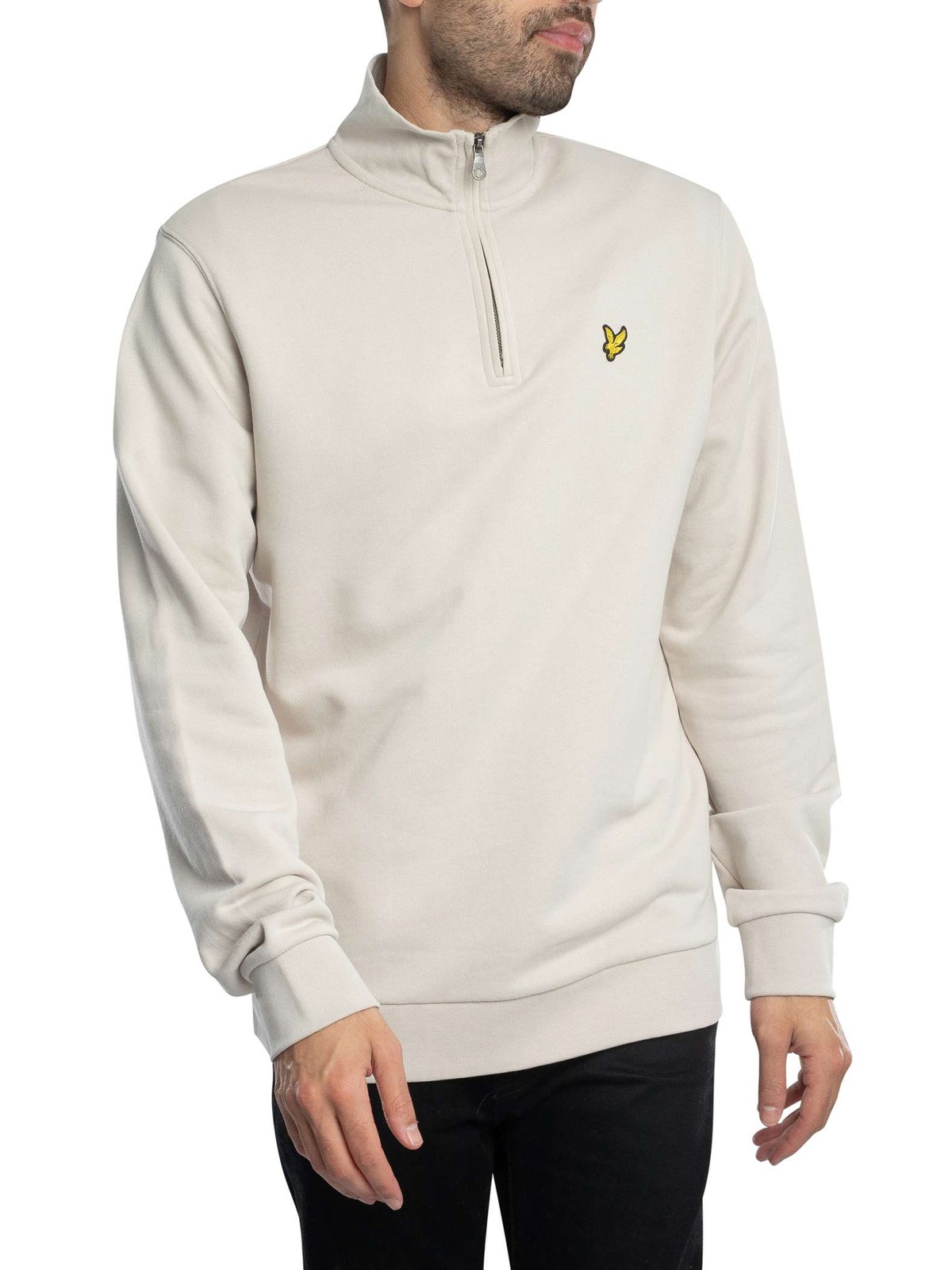 Lyle & Scott Loopback Quarter Zip Sweatshirt, Cove - L