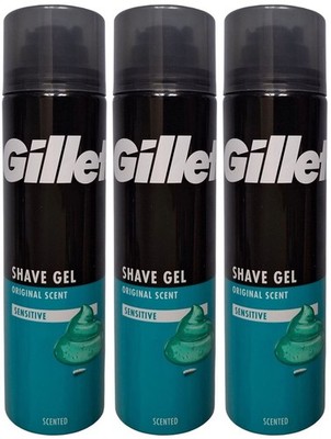 Gillette Sensitiv Rasiergel 3x 200 ml