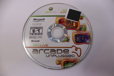Xbox Live Arcade Unplugged Xbox 360 Disc Only Tested