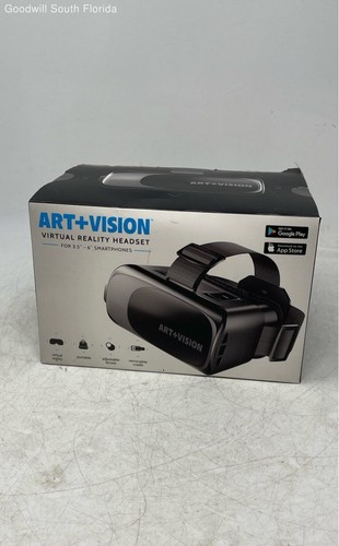 Art+Vision Black Portable 6 Inch Smartphone Virtual Reality Headset