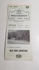 Vintage Brookside Restaurant Giftshop Camping Travel Brochure Luray Virginia