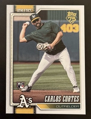 2026 Topps Series 1 Golden Mirror Carlos Cortes RC SSP! #249 Athletics Rookie 