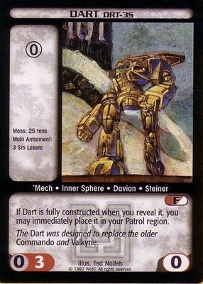 Dart (DRT-3S) - Mercenaries - Battletech CCG
