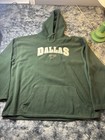 Dallas Stars MENS Size 2XL Fleece Pullover Hoodie Green WORN — photo 1