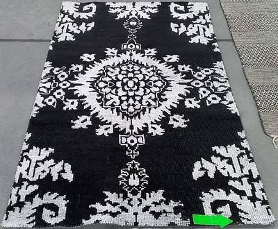 CHARCOAL 4'-0'' x 6'-0'' Broken Thread Rug, Reduced Price 1172781551 STW235E-4